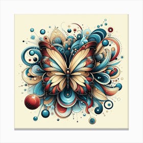 Modern Butterfly Art 2 Canvas Print