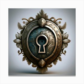 Keyed Shield Canvas Print