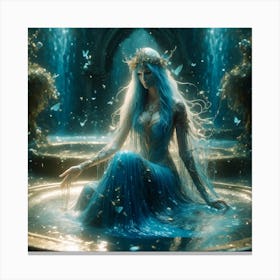 blue fairy Canvas Print