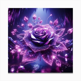 Purple Rose Canvas Print