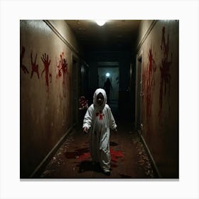 Child In A Hallway Canvas Print