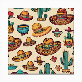 Mexican Hats 7 Canvas Print