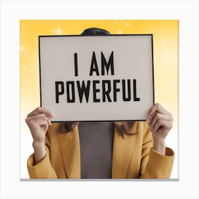 I Am Powerful Canvas Print