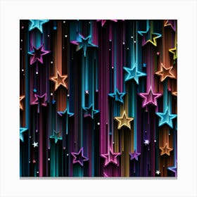 Colorful Stars Wallpaper Stampe su tela