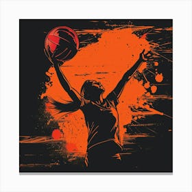 Basketball Player Canvas Print