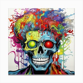 Skull Crazyness Canvas Print
