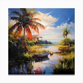 AI Caribbean Sky Rhapsody Canvas Print