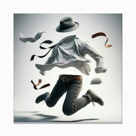 Man Jumping In The Air Canvas Print