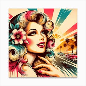 Pop Girl Canvas Print