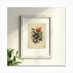 Flower Print Canvas Print