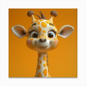 Cute Giraffe 12 Canvas Print