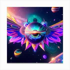 Abstract Psychedelic Painting Canvas Print