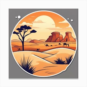 Desert Landscape 95 Canvas Print
