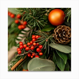 Christmas Wreath 4 Canvas Print