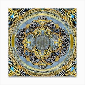 Psychedelic Mandala 18 Canvas Print