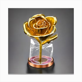 Gold Rose Canvas Print