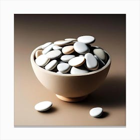 Pebbles In A Bowl 1 Canvas Print