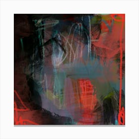 Abstract Expressionist bold statement artwork, Nights Chaos Theory Canvas Print