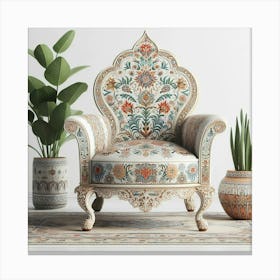 Ornate Armchair Canvas Print