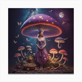 Mushroom Girl 1 Canvas Print