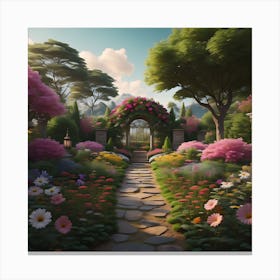 Enchanted Flowers 1 Canvas Print