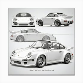 Porsche 911 Gt3 4 Canvas Print