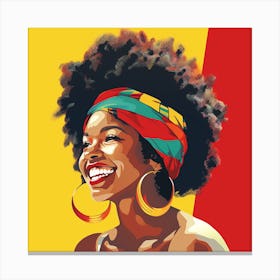 Afro Girl 26 Canvas Print