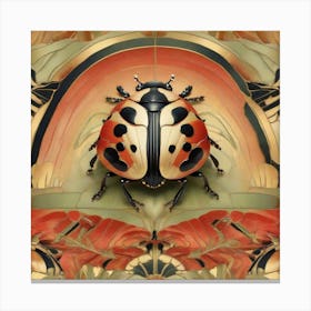 Art Deco Ladybug Canvas Print