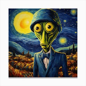 The Alien Historian Canvas Print