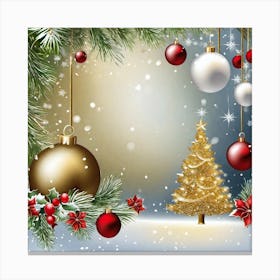 Christmas Background 25 Canvas Print