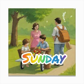 Sunday Canvas Print