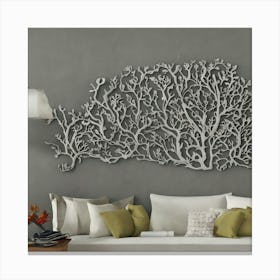 Coral Tree Wall Art Canvas Print