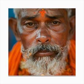 Indian Man With A Beard Canvas Print