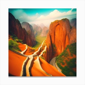 Chinese Mountains Canvas Print