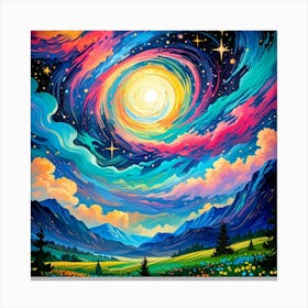 Galaxy Painting 9 Canvas Print