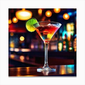 Cocktail In A Bar 5 Canvas Print