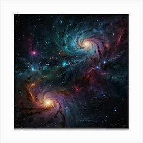 Abstract Representation Of A Galaxy Far Away 1 Canvas Print