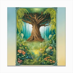 Leonardo Phoenix A Serene And Vibrant Illustration Of A Mystic 1 Canvas Print