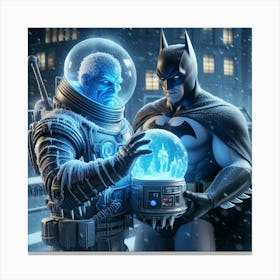 Batman And Iceman 7 Canvas Print