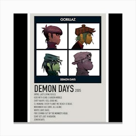 Demon Days – Gorillaz (2005) Canvas Print