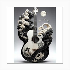 Yin and Yang in Guitar Harmony 3 Canvas Print