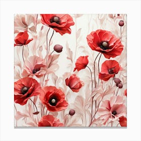 Red Poppies 1 Canvas Print