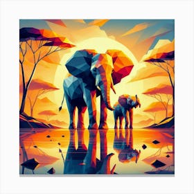 The Ocean Oddities Elephants Canvas Print