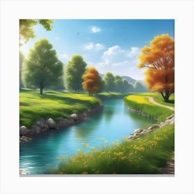 Landscape Painting 213 Canvas Print