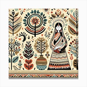 Indian Woman Canvas Print