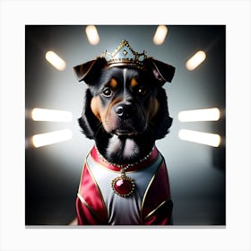 King Dog Canvas Print