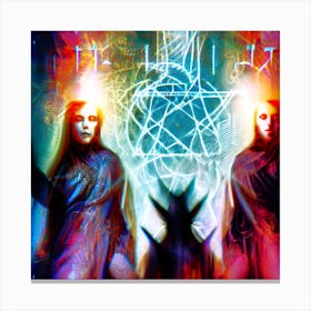 Abstract Photo Of Lilith, Lucifer And Hecate 4 Canvas Print