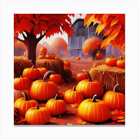 Happy halloween Illustration Spooky Horror devi background10 (9) Canvas Print