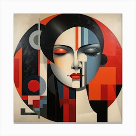 Bauhaus Brazilian Woman 04 Canvas Print