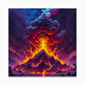 Lava Painting Canvas Print